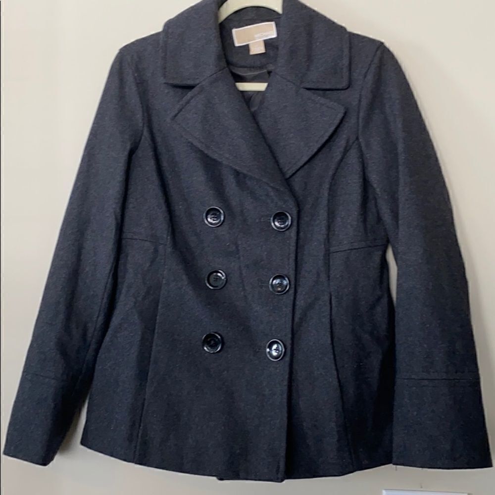 Michael Kors Women’s Wool Blend Gray Peacoat S